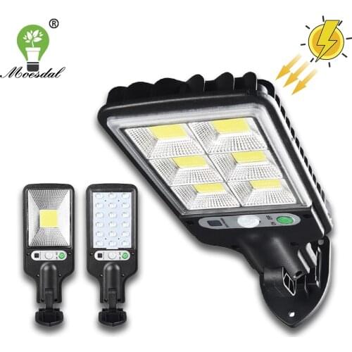 70COB Solar Street Lights Outdoor Remote Control Solar Lights 3 Light Mode Solar Street Pole Light Motion Light for Patio,Path
