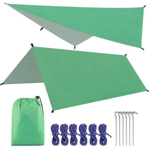 High quality waterproof Sun Shelter Ultralight Canvas Anti UV Beach Tent Hammock Shade Rain Garden Canopy Sunshade for Camping