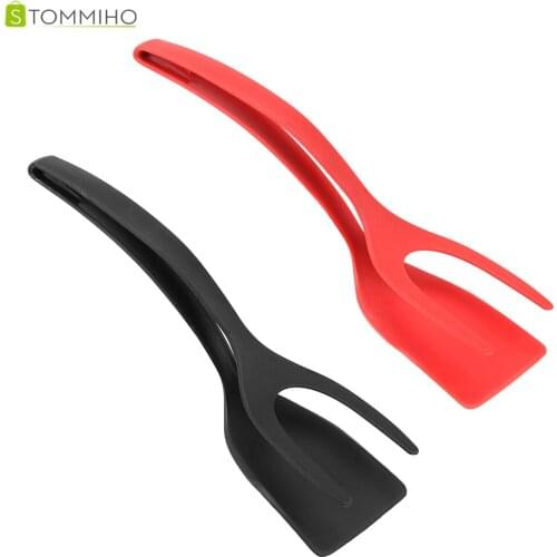 STOMMIHO Egg Clamp Non Stick Grip Food Fried Tong Kitchen Cooking Turner Flipper Accessories French Toast Pancake