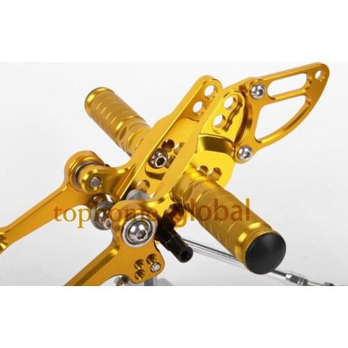 For DUCATI STREETFIGHTER 1100 Gold CNC Foot Pegs Rear Set Motorcycle Parts Free Shipping