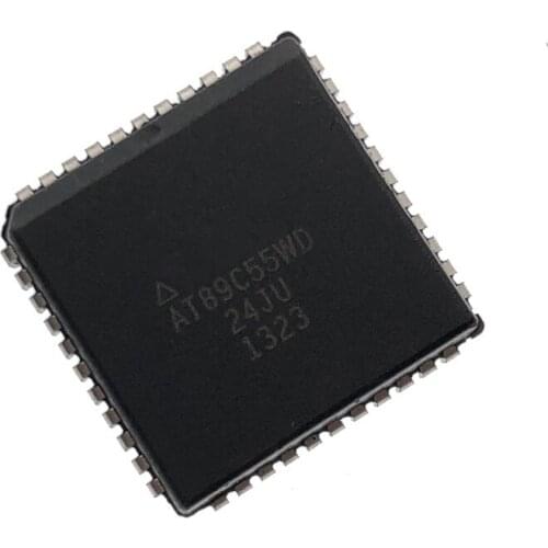 10PCS AT89C55WD-24JU PLCC-44 AT89C55WD-24JI AT89C55WD New and original