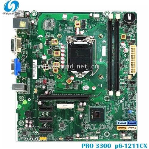 100% Working Desktop Motherboard for 642201-001 3300 p6-1211CX H-CPUERTINO-H61-UATX System Board Fully Tested