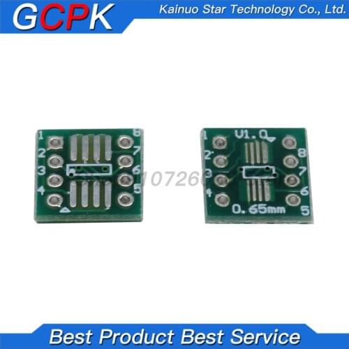 20PCS TSSOP8 SSOP8 SOP8 to DIP8 PCB SOP-8 SOP Transfer Board DIP Pin Board Pitch Adapter