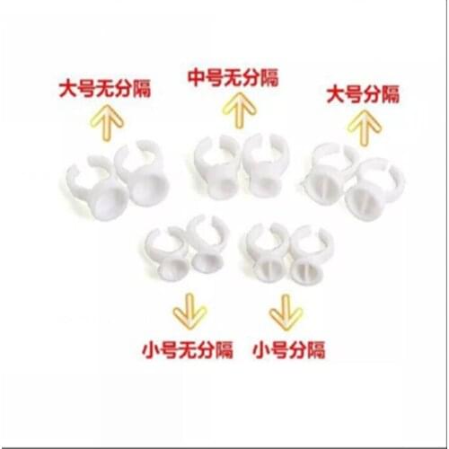 50 Pcs All shape newest disposable plastic adhesive holder/eyelash extension glue ring with free shipping