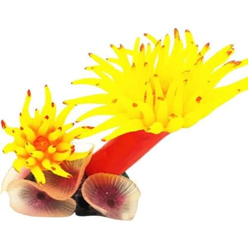 Fish Tank Soft Silicone Artificial Corals Simulation Decoration Aquarium Landscape Plant Fish Tank Ornament Accessories