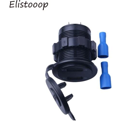 Hot sale LED Digital Voltmeter Meter Monitor 12V-24V Dual USB Motorcycle Cigarette Lighter Car Charger Socket Charger