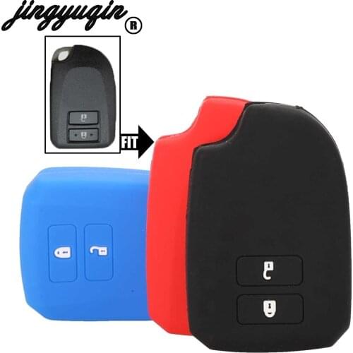 Jingyuqin Remote car Key Silicone Cover Case Fob For Toyota YARiS CVT Holder Procted 2B Smart
