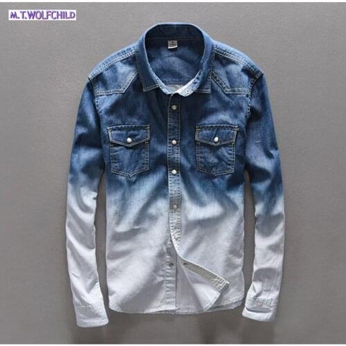 M.T.WOLFCHILD Men's Dress Shirts