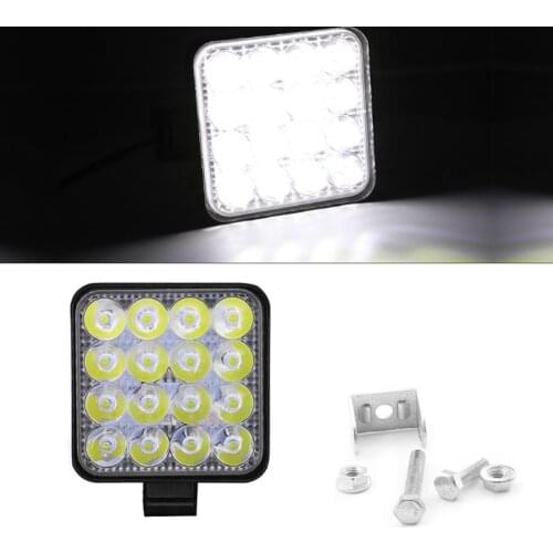 MINI 48W 16LED Work Light Spotlight Lamp Bar Car SUV Off-Road Driving Lamps