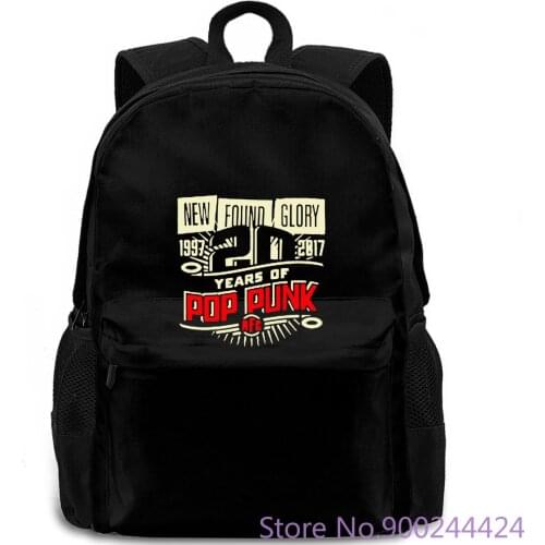 New Found Glory Years of Pop Punk Tour Logo Mens Black Size S-3XL O-Neck Harajuku s backpack