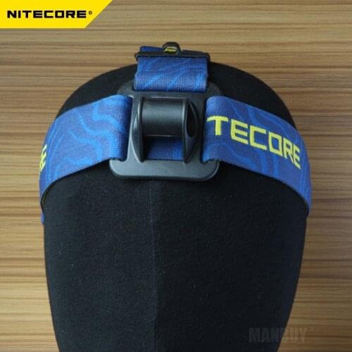 2020 NITECORE HB03 Headband Elastic Anti-slip Nylon Strap Head Belt with 3 Adjustable Torch Positioning Loop Original ACCESSORIE
