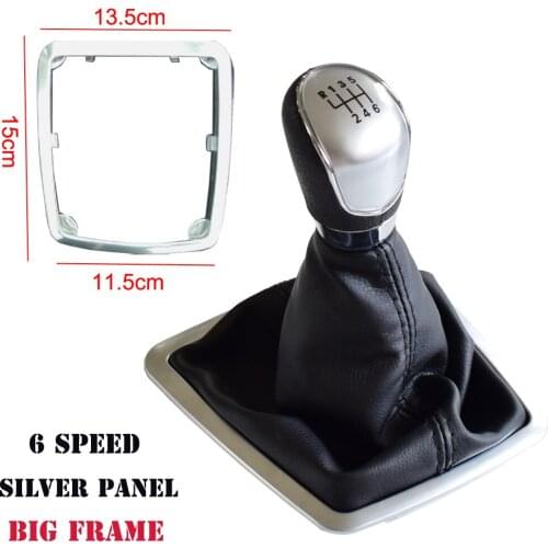 Speed Gear Shifter Knob Car Leather Boot Head Lever Cover Accessories For Ford Focus 2 MK2 FL C-MAX MK3 MK4 MK7