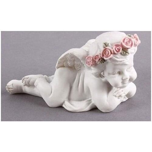 Silicone Molds 3d Angel in a Wreath Silicone Mold Silicone Mould Soap Mould Candle Moulds Aroma Stone Mould PRZY Eco-friendly