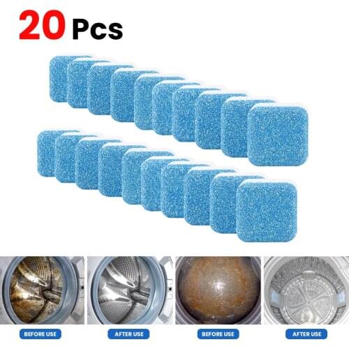 New 5/10/20PCS Washing Machine Mini Cleaner Tablets Washer Cleaning Descaling Detergent Effervescent Tablet Cleaning Products