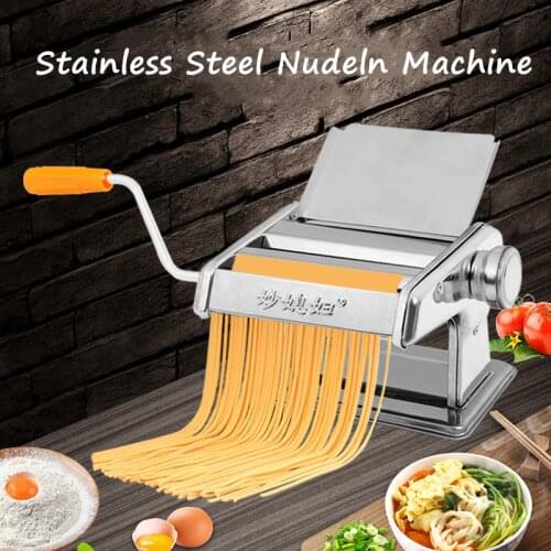 Convenient Noodle Pasta Maker Stainless Steel Noodles Machine Kneading Machine Ravioli Dumpling Maker Machine With Two Cutter