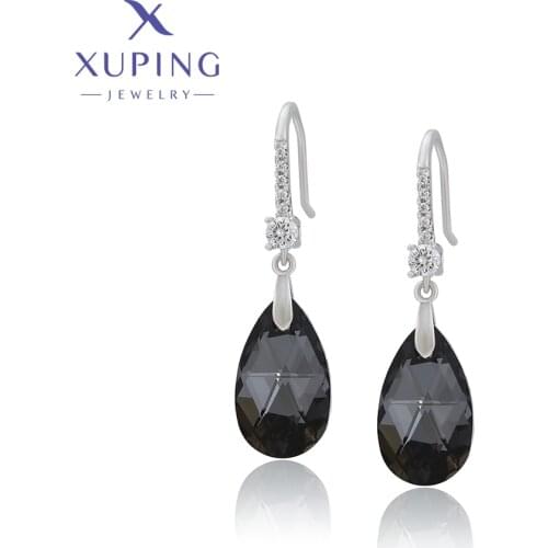 Xuping Jewelry Fashion Women Heart Shaped Crystal Earring of Popular Europen Design M52-20102