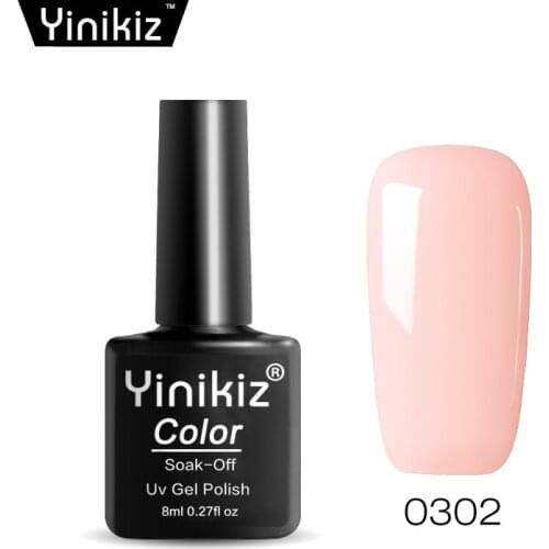 Yinikiz 2018 Newest Colors Gel Nail Polish Pink Series 1pcs Soak Off UV Glue Lacquer Nail Art Manicure Gel Varnish