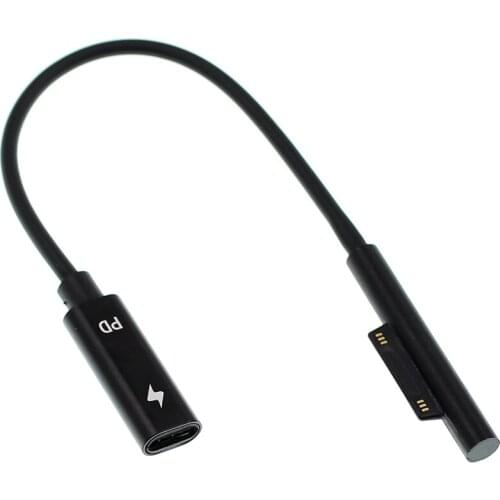 New USB C Type C Power Supply Charger Adapter PD Charging Cable Cord for Microsoft Surface Pro 6/5/4/3
