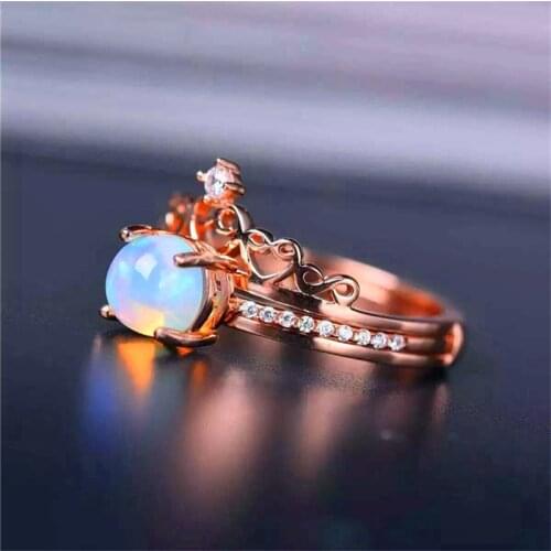 6mm*8mm cocktail woman rings fine jewelry real 925 sterling silver natural Australia natural opal ring womens rings