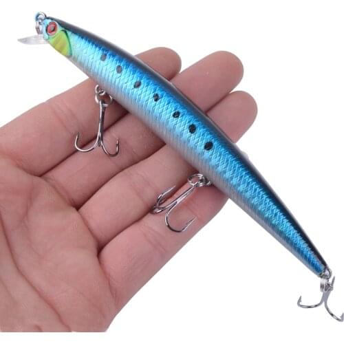 1PCS long Crankbait Minnow Fishing Lure Floating Hard Bait130mm/15g Artificial Bait Fishing Wobbler Swimming Carp Fishing tackle