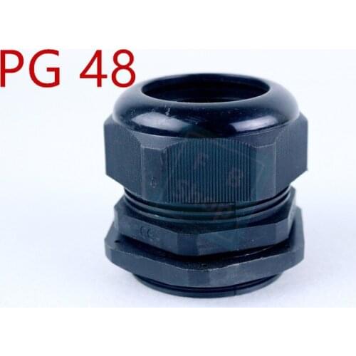 10PCS IP68 PG48 for Cable CE Waterproof Nylon Plastic Cable Gland Connector include O-Rings or Flat gasket High quality