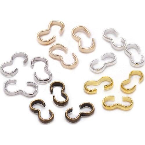 100pcs3 Word Buckle DIY Jewelry Accessories Bracelet Bracelet Pendant W Buckle Letter Buckle Connection Buckle Necklace Clasp C