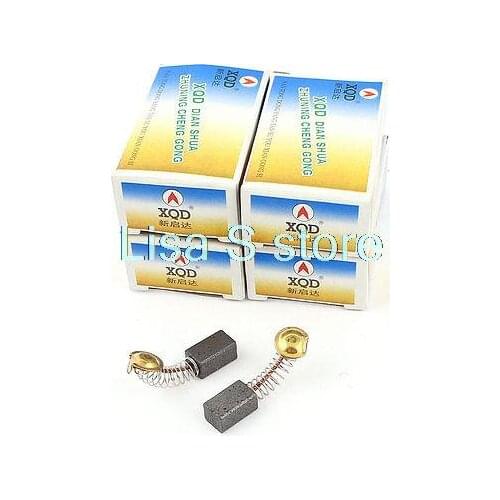 2 Pcs 13 x 7.5 x 6.5 mm 0.51"x0.29"x0.25" Generic Motor Carbon Brushes Replacement