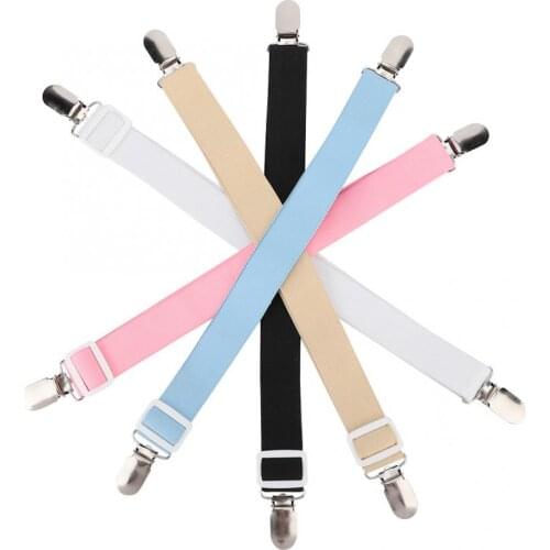 2Pcs Bed Sheet Clip Bed Sheet Fastener Multipurpose Bed Sheet Clip Straps Gripper Non-slip Fasteners Mattress Holder (White)