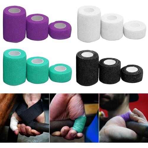 3pcs Injury Muscles Strain Elastic Thumb Athletic Weightlifting Pain Relief Knee Bandage Care Sports Tape Self Adhesion Support
