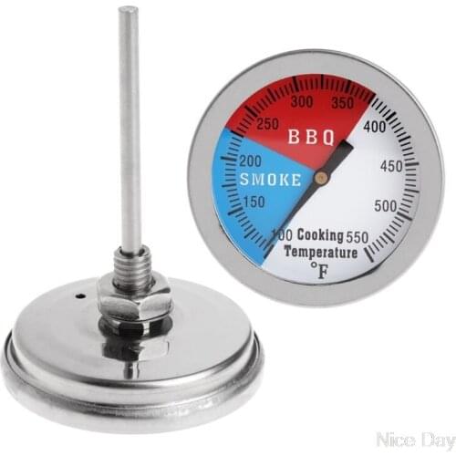 300 Degrees /100~550F Thermometer BBQ Smoke Grill Oven Temperature Gauge Outdoor Camp Tool Grocery 100~550F