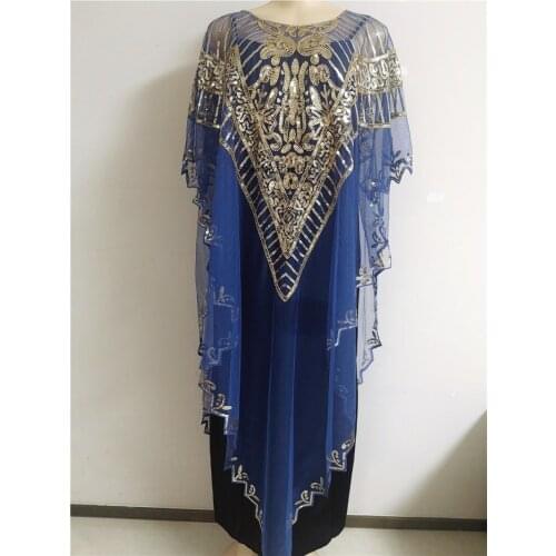 African womens dress African dress sequins high quality top fashion African womens dress A coat