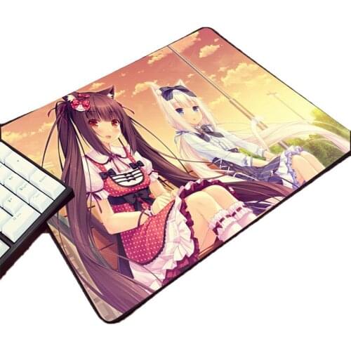 Anime Fans Lovers Creative Diy Chocola Nekopara Mouse Pad ACG Game Pc Computer Galgame Gamer Table Desk Mousepad