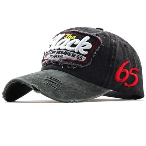 Cotton Adult Baseball Cap Washed Dad Hats For Men Embroidery Gray Orange Brown Navy Khaki 58-60CM