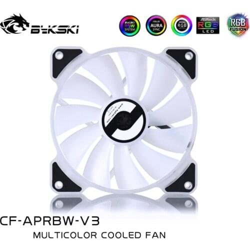 Bykski CP-APRBW-FN V3 120mm 12cm RBW 5v RGB Fan Hydraulic Bearing