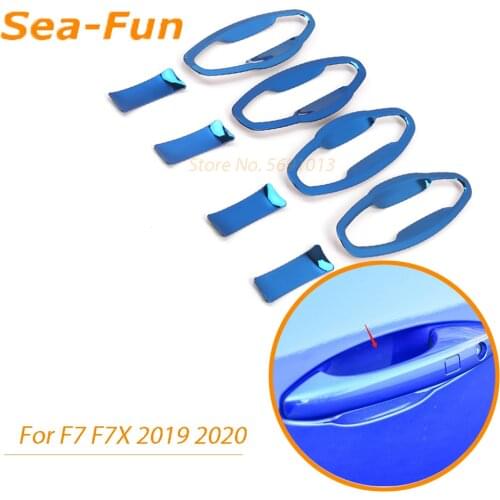 For Haval F7 F7X 2019 2020 Door Bowl Cover Trim Sticker Protection Decoration Frame Car Exterior Accessories Styling