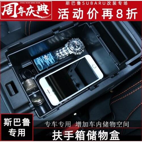 For Subaru Outback 2015-2019 for Subaru XV 2018-2020 for Subaru Forester 2013-2020 Armrest box storage box debris storage box