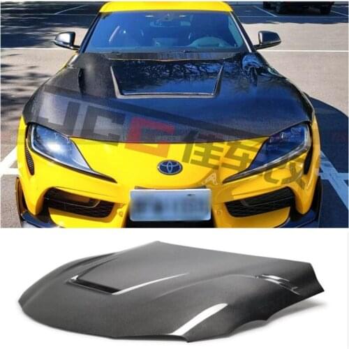 High Quality Carbon Fiber Front Engine Hood Vent Cover For Toyota Supra A90 2019 2020 2021