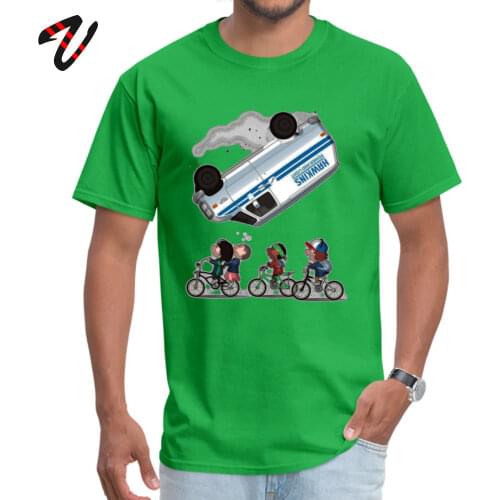 Stranger Things Car Flip cosie T Shirts for Men 100% Gothic VALENTINE DAY Tops & Tees Clothing Shirt Six Pack Cute Crew Neck