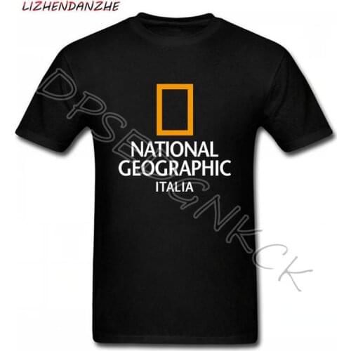 National Geographic Channel t shirt Men Fashion National Geographic Men Short Sleeve Top 0126