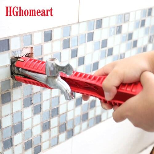 Flume Wrench, 8 In 1 Anti-slip Kitchen Sink Repair Wrench, Bathroom Faucet Assembly Plumbing Installation Wrench Tool Set