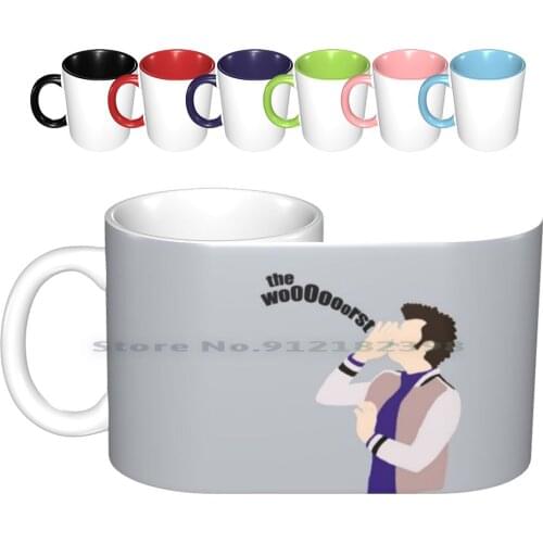 The Woooorst Ceramic Mugs Coffee Cups Milk Tea Mug The Worst Jean Ralphio Jean Ralphio Saperstein Ben Schwartz Tom Mona Lisa