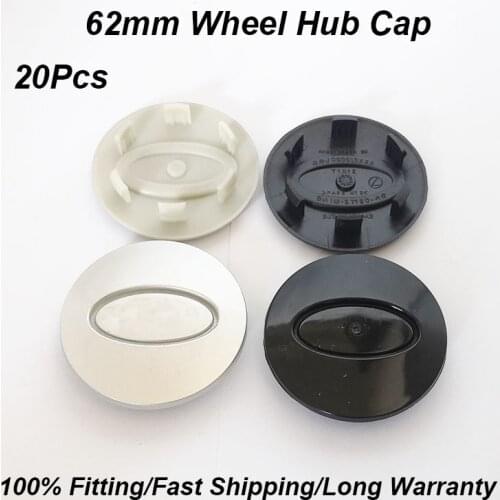 For Discovery Freelander Evoque 20PCS Car Styling 62MM 6.2CM Wheel Center Cap Covers Silvery/Black/Glossy/Green