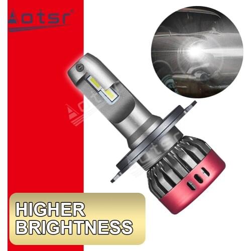 2Pcs Bright Car Headlights Bulbs LED H7 H4 H11 9006 9005 90W 9000LM Decoder Automobile Lamp Headlamp Front Fog Lights 6000K 12V