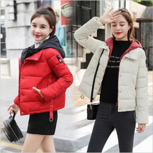 Women jacket Winter 2019 fashion Womens Coat parkas hooded Winter Cotton jacket Padded Warm Woman Coat Casaco Feminino Z96