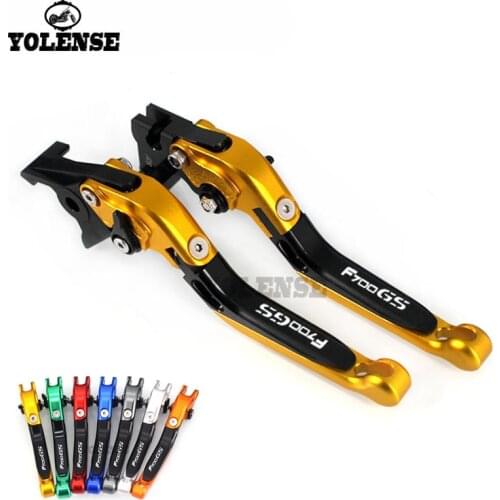 LOGO F700GS For BMW F700GS F700 GS 2013 2014 2015 2016 2017 Motorcycle Accessories Folding Extendable Brake Clutch Levers