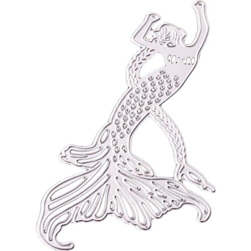 Metal Cutting Dies Mermaid Stencils Scrapbooking Cards Paper Album Craft DIY
