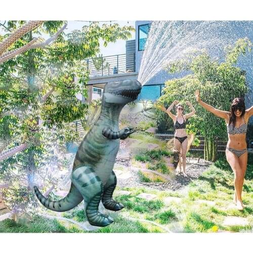 Inflatable Pool Float for Kids Adults - Kids Sprinklers Pool Toys Ride-on Dinosaur Spatter Pool Raft Outdoor Lawn