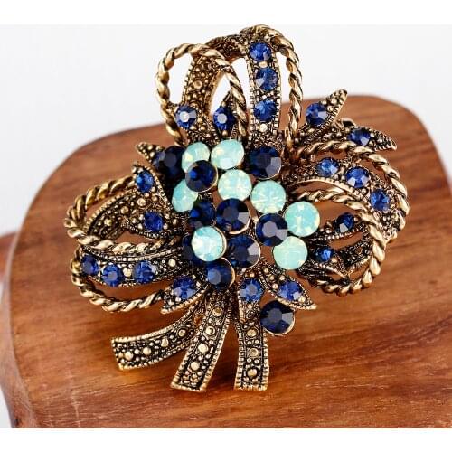 New Arrival Vintage Design Charm Flower Brooches for Women Girls Brooch Pins Jewelry Wedding Decoration