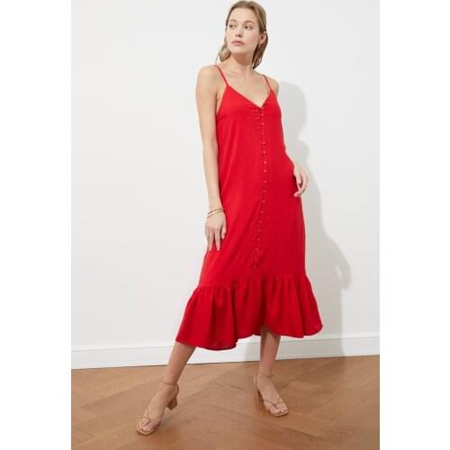 Trendyol Pendant Button Dress TWOSS21EL1990