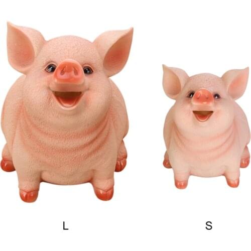 Resin Piggy Bank Child Piggy Bank Cute Pig Piggy Bank Household Decoration Craft For Bedroom